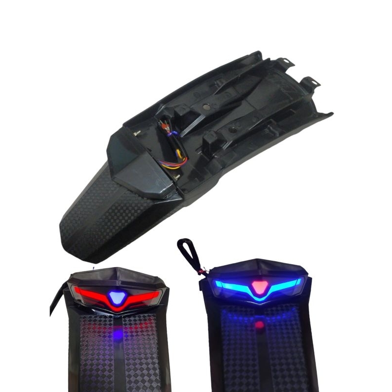 spakboard belakang crf 5208 spakbor belakang crf plus lampu stop slebor belakang crf plus lampu stop