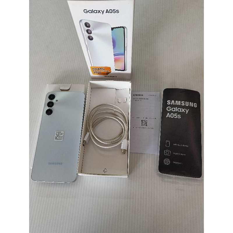 Samsung A05s 6/128 Silver Seken Lengkap