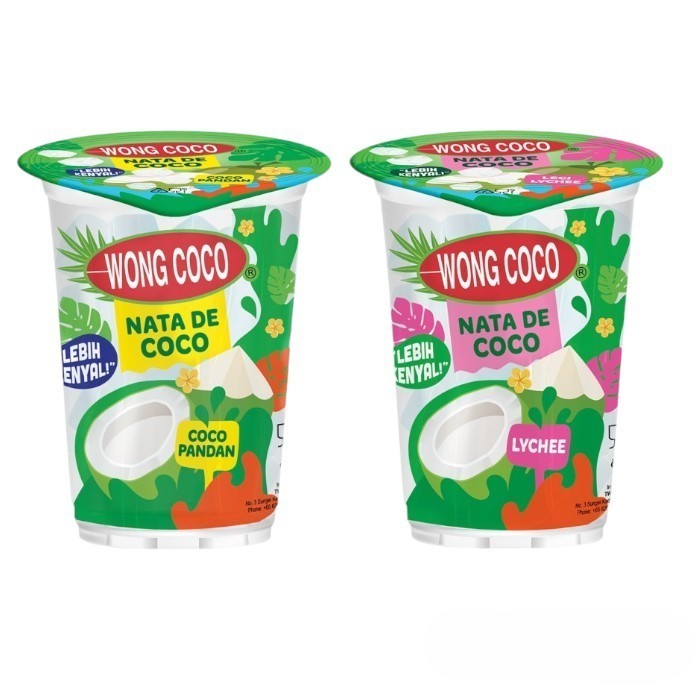 

WONG COCO SARI KELAPA NATA DE COCO COCOPANDAN / LECI LYCHEE CUP 220 GRAM