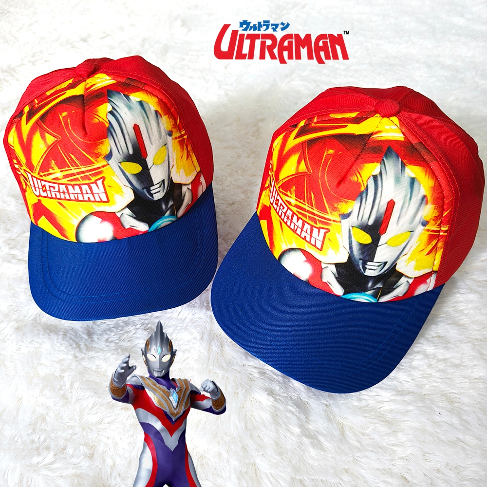 Topi anak laki laki perempuan import karakter motif ultraman/topi batman/topi spiderman