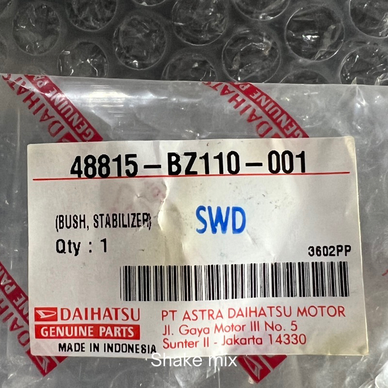 KARET STABIL STABILIZER RUSH TERIOS 48815-BZ110 ORIGINAL ASTRA 100%