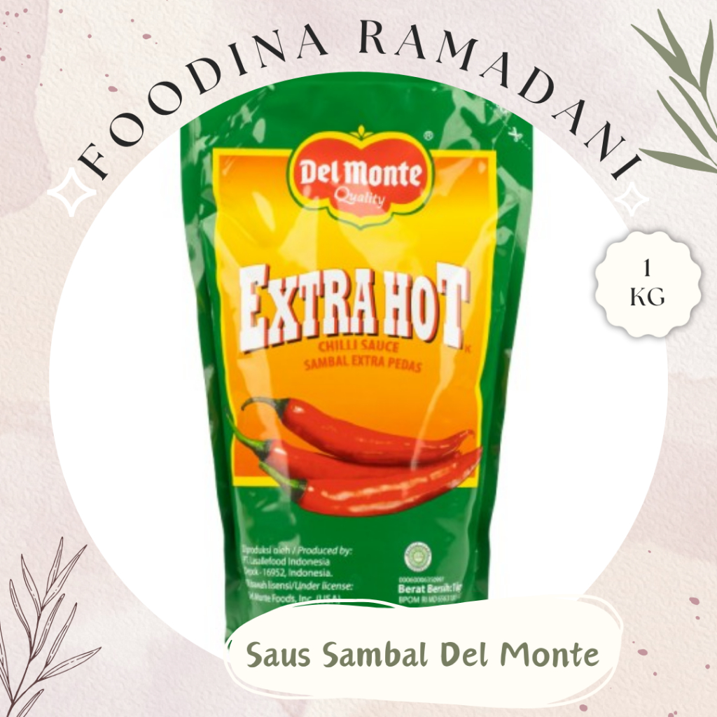 

SAUS SAMBAL Extra Hot Pedas - Del Monte [ 1.000gr ] Harga Per BKS