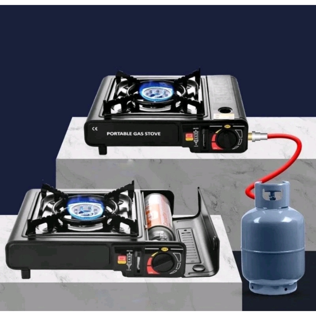 Kompor Gas Portable 2 IN 1 / Kompor Portable / Tungku Gas BERKUALITAS