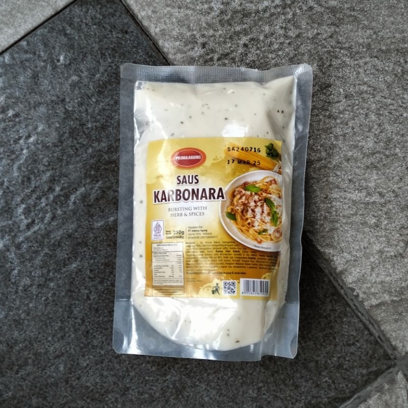 

Karbonara Saus 250gr