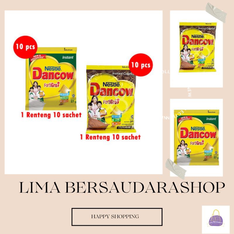 

DANCOW BUBUK RENCENG ISI 10 SACHET | VANILA | COKELAT