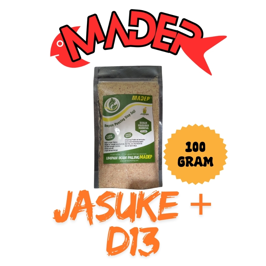 Umpan Mancing MADEP JASUKE  Praktis dari Sukabumi - Pilihan Tepat untuk Berbagai Jenis Ikan 100 gram