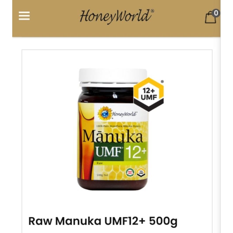

HoneyWorld Raw Manuka UMF 12+ Isi 500g