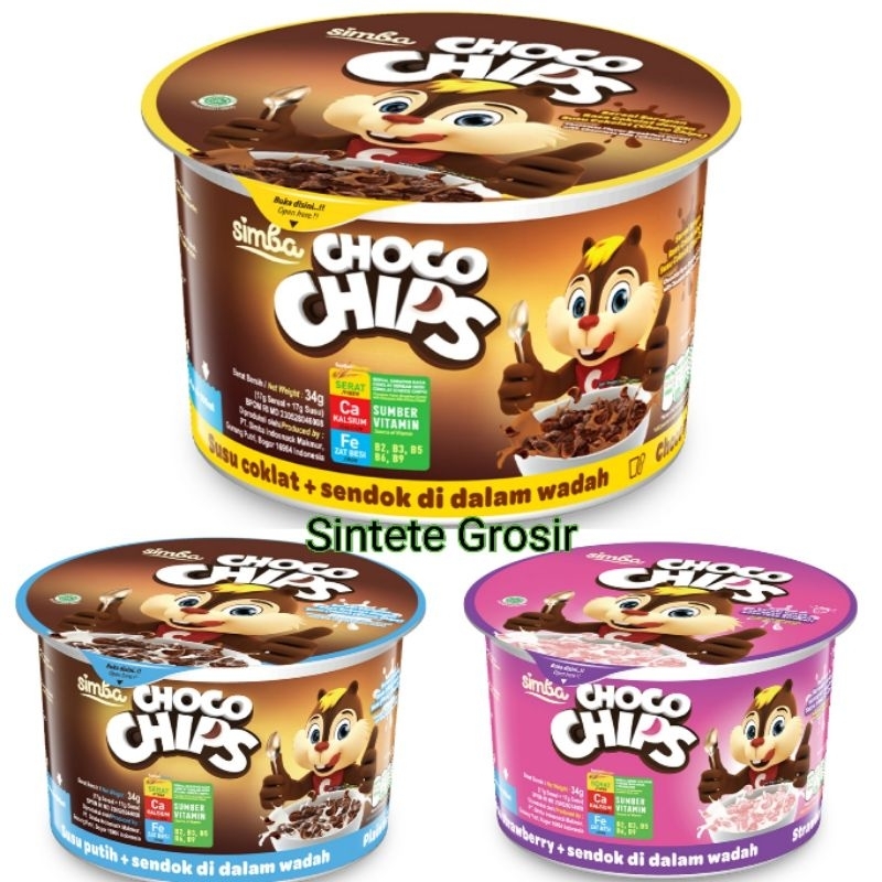 

Simba Choco Chips Sereal Cup Susu Coklat isi 34 gram