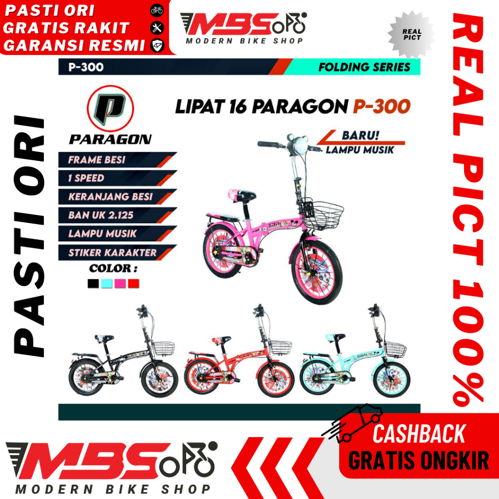 Sepeda Lipat Anak 16 inch Everbest eb CX 901 903 MORISON by Pacific 2980 RX 6.0 / EXOTIC 2026 RX DB 