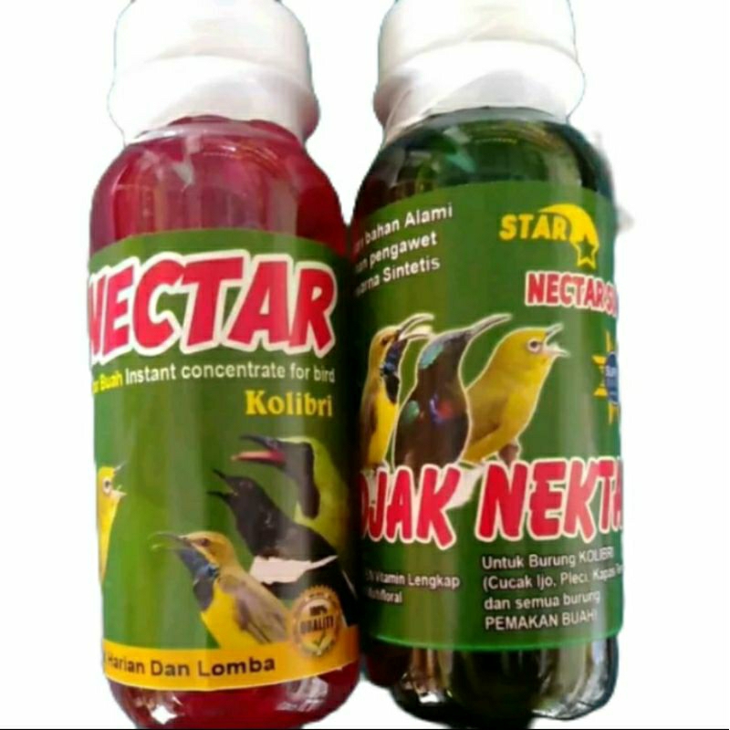 Nectar Vitamin Kolibri Dan Rudjak Nektar Suplemen Pakan Harian/Lomba
