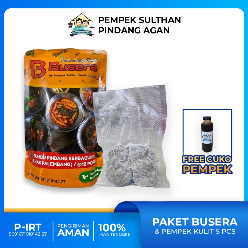 

PEMPEK SULTHAN - Paket Bumbu Pindang Serbaguna dan Pempek Kulit Frozen