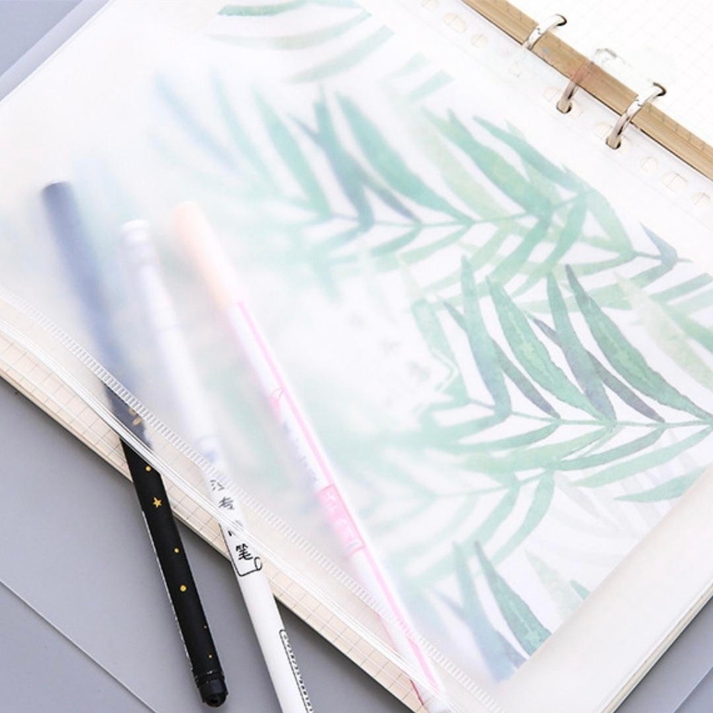 

Zipper Bag Binder Pocket Binder Divider / Organizer Pocket Binder / Binder Pouch Transparan / Binder Keuangan / ZipLock Binder A5 A6