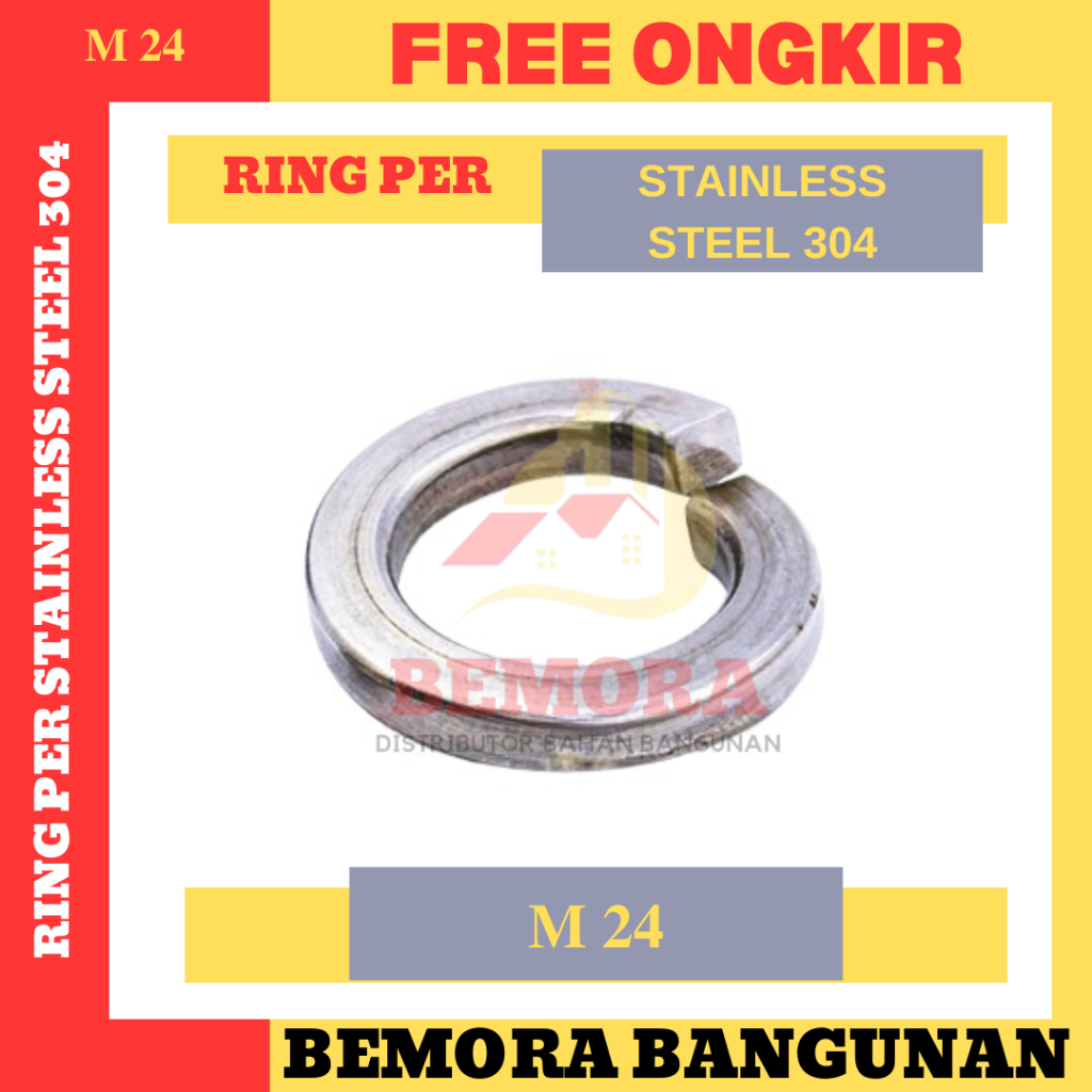 Ring Ver Stainless Steel / Ring Per SS / Spring Washer M 24