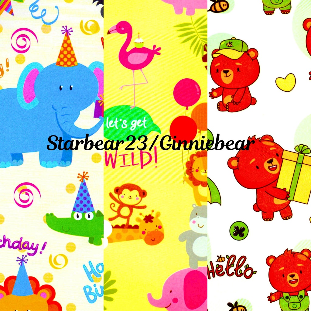 

Kertas kado Jumbo motif animal birthday