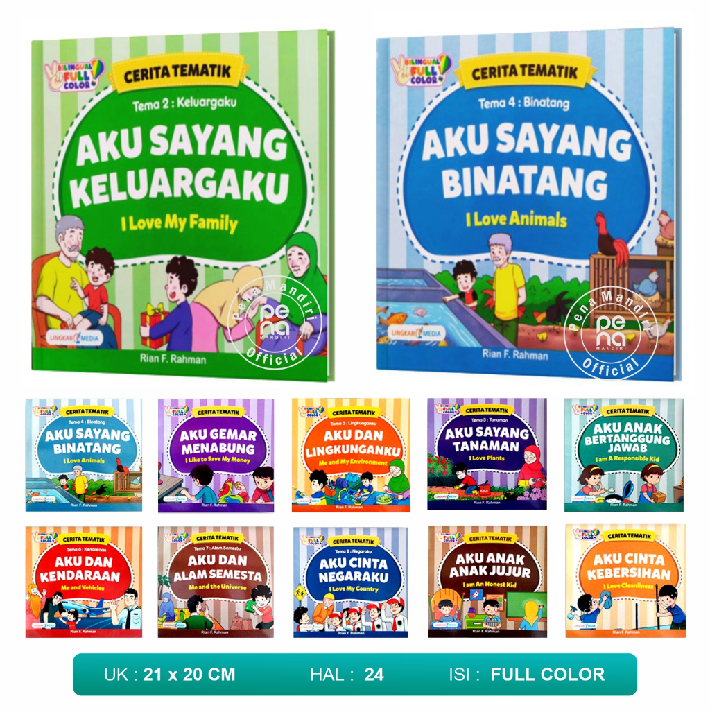 CERITA TEMATIK BERGAMBAR BUKU BERGAMBAR ANAK SERI TEMATIK CERITA ANAK TEMATIK