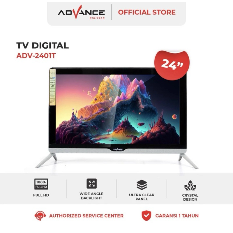 TV LED DIGITAL ADVANCE 24 INCH ADV-2401T TELEVISI HD 24 inch FULL HD TV