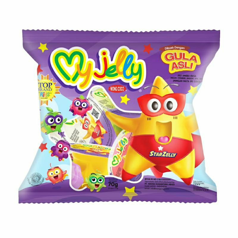 

My Jelly wong coco 70g( isi 5 cups @14g )