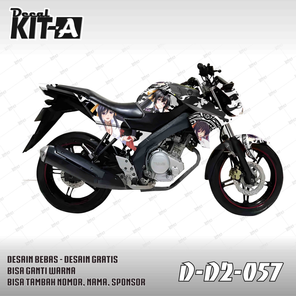 decal sticker New Vixion Lightning motif anime D-D2-050 d-d2-057