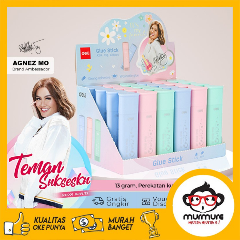 

MURMURE I DELI X AGNES MO DELI PVP GLUE STICK / LEM STIK PADAT 13G PEREKATAN KUAT CA214