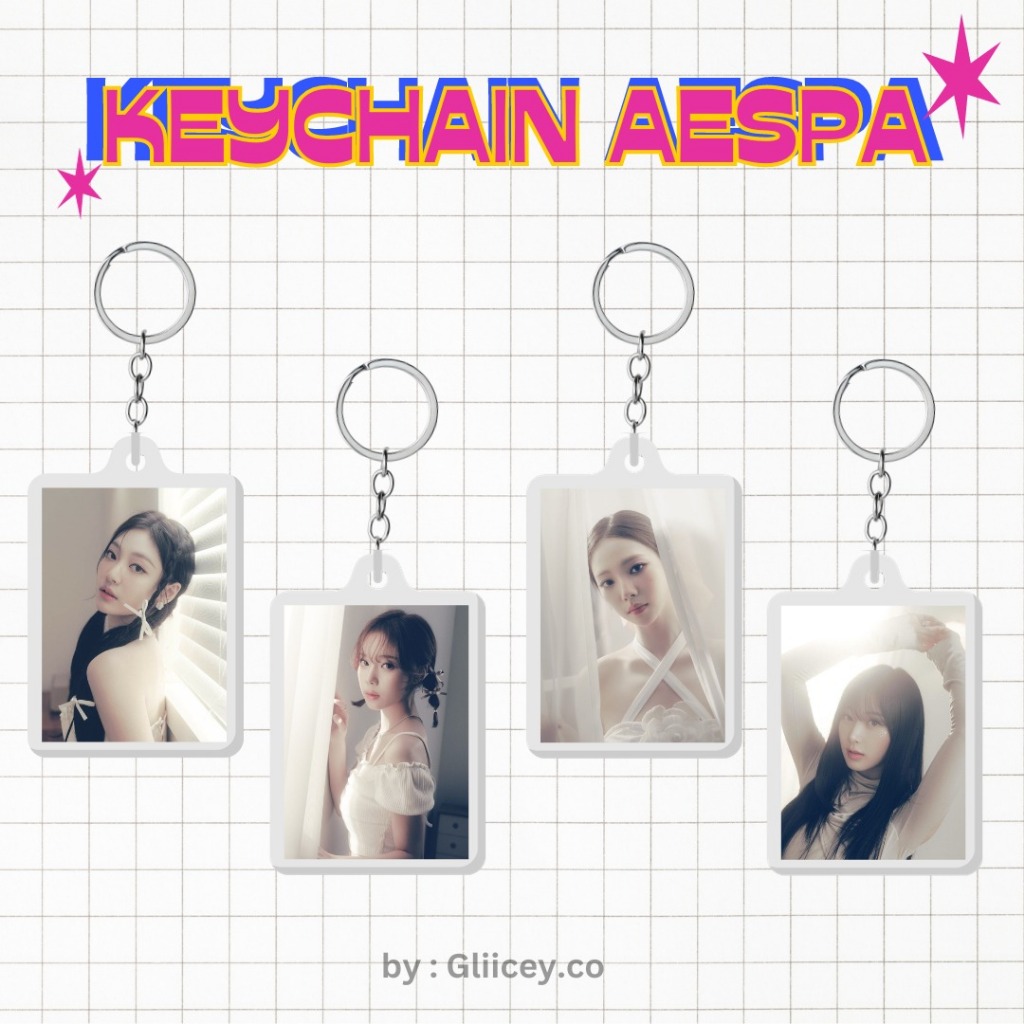 Gantungan kunci aespa season greeting 2024 ll ganci keychain aespa