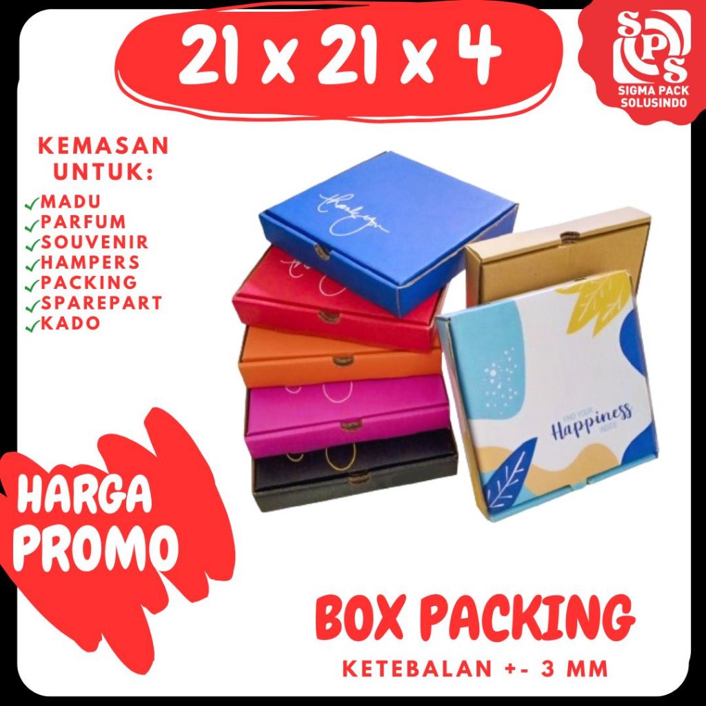 

Kardus Pizza 21x21x4,5 cm LS Karton/Polos/Hampers/Baju