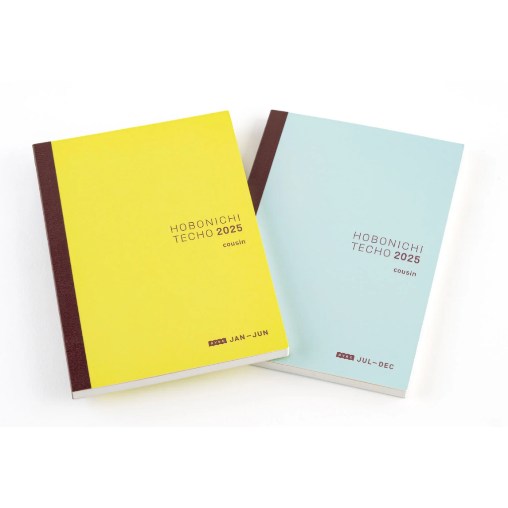 

Hobonichi Techo 2025 Japanese Cousin Avec Books (January Start) A5 Size / Daily 6-month x 2 book set / Jan start / Mon start
