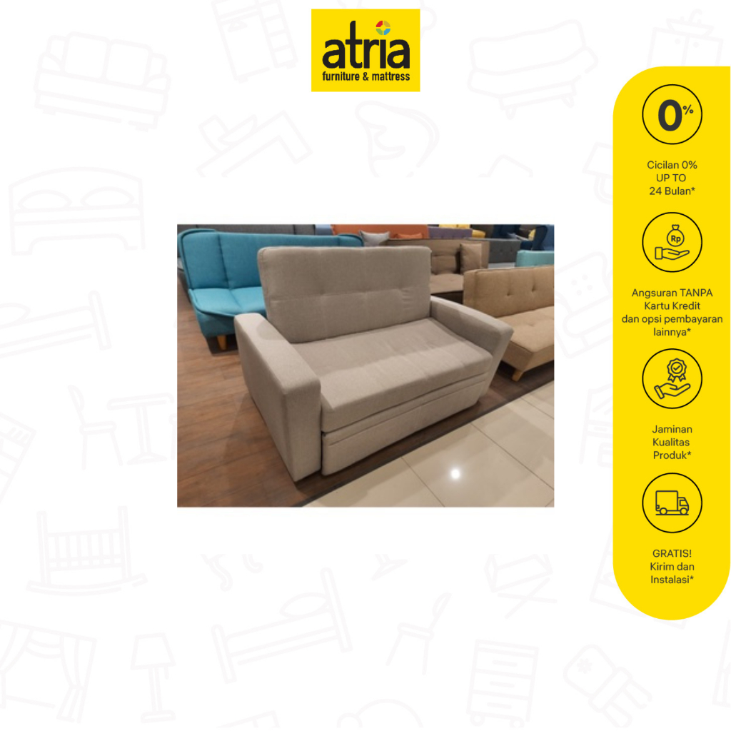 ATRIA Sofa Bed minimalis 2 seat Atria sofabed lucan
