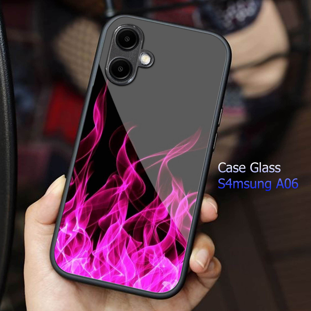 Softcase Glass Kaca Samsung A06- Casing Hp  Samsung A06 - Case Hp Samsung A06 - Softcase  Samsung A0