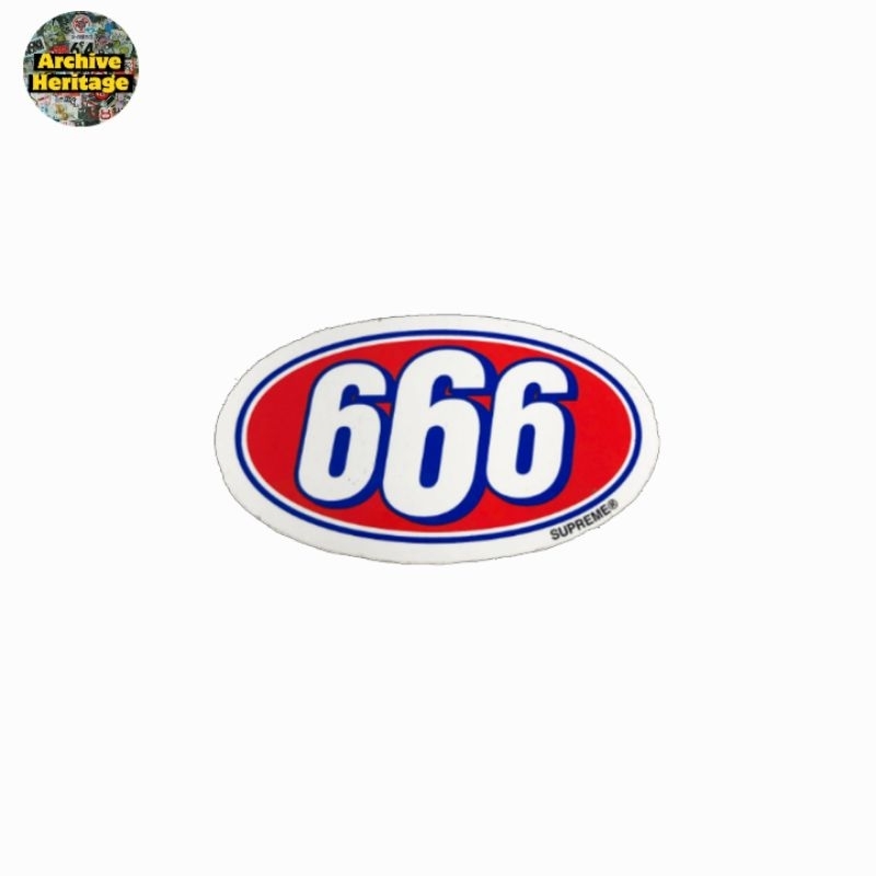 

sticker Supreme 666 logo brand clothing streetwear hypebeast stiker