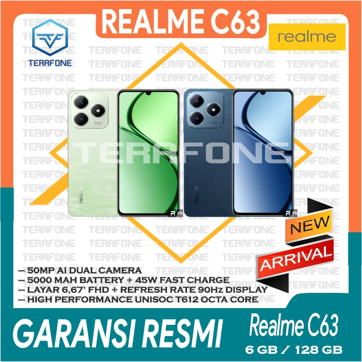 REALME C63 RAM 6/128 8/128 GB GARANSI RESMI TERMURAH
