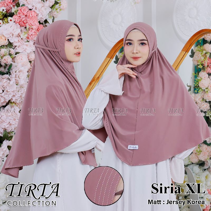 TIRTA-dayli hijab instan jilbab bergo siria Maryam tali XL Jersey Korea terbaru by Tirta collection