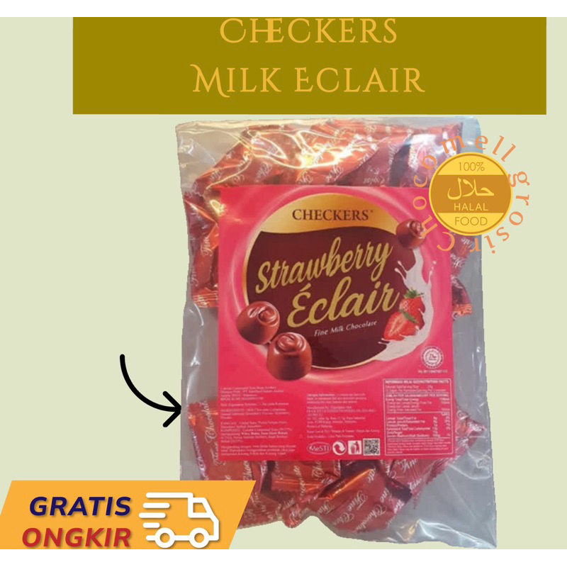 Coklat Checkers eclair malaysia 200gr(Beli 1gratis1)