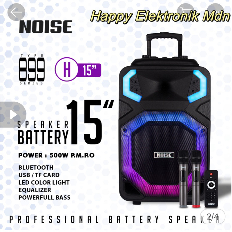NOISE Speaker Noise 899 H Noise Portable Speaker 15 inch Noise Speaker Portable Noise 899H Noise Spe