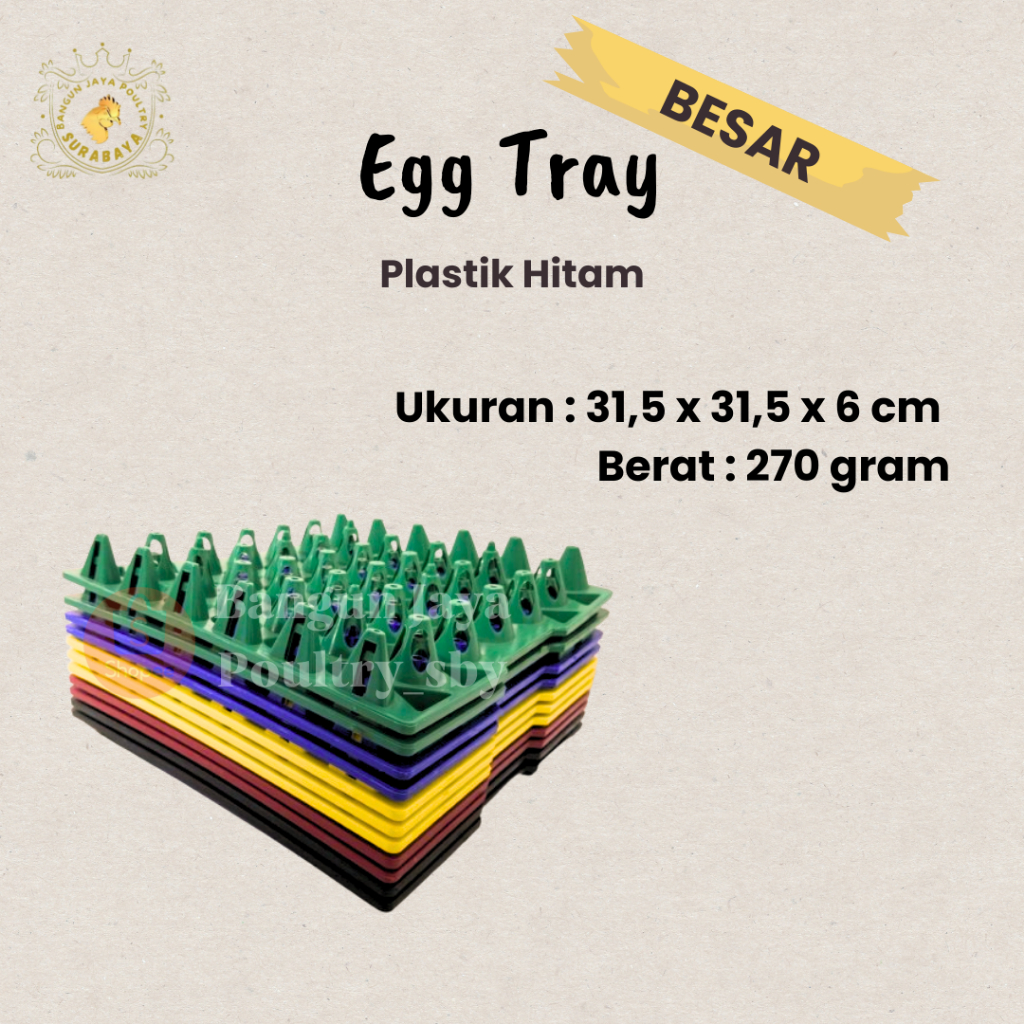 Eggtray Plastik 10Pcs /Egg Tray/Tempat Telur/Wadah Telur/Egg Tray/Alat Ternak Ayam