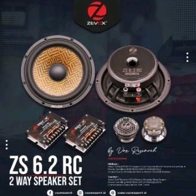 SPEAKER SPLIT ZEVOX ZS 6.2RC 2 WAY - SPEAKER ZEVOX ZS 6.2 RC - ZEVOX ZS 6.2RC