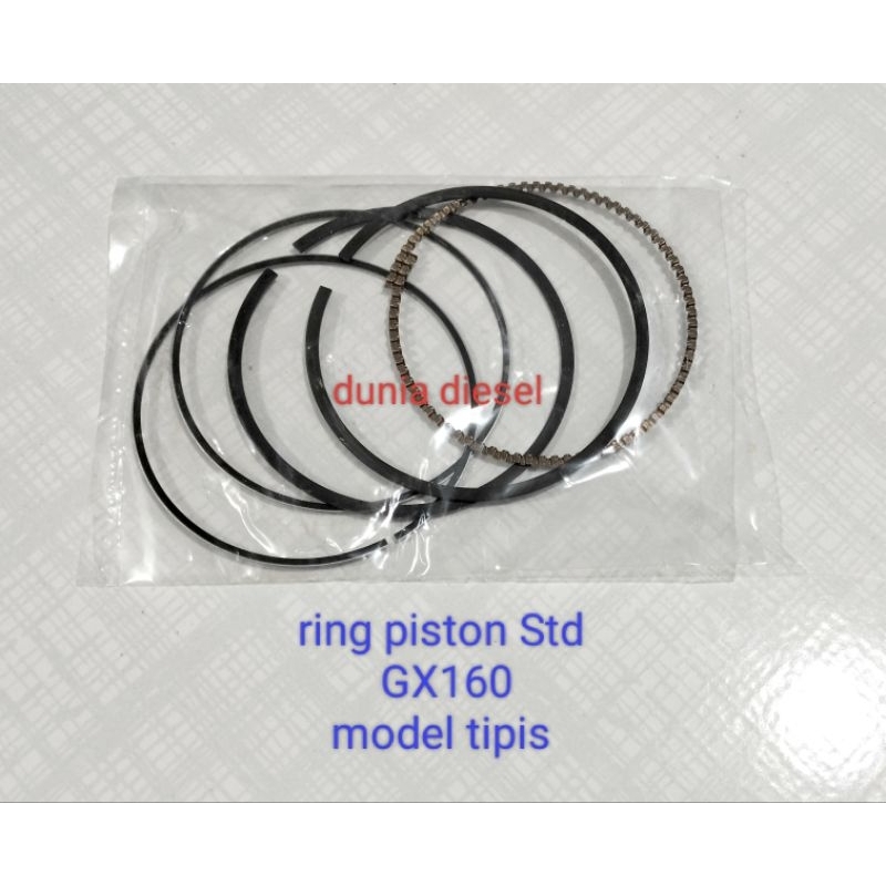 ring piston GX160 GX200 model tipis mesin gerak 5.5hp 6.5hp