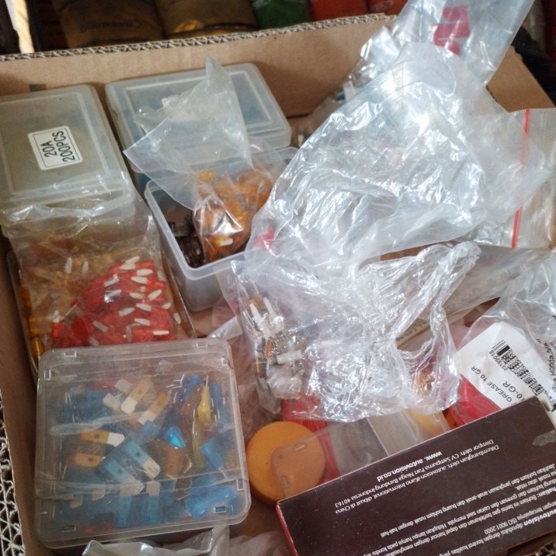 sekering sekring fuse petak tabung besar mini micro buntung 5A,7,5A,10A,15A,20A,25A,30A motor mobil-