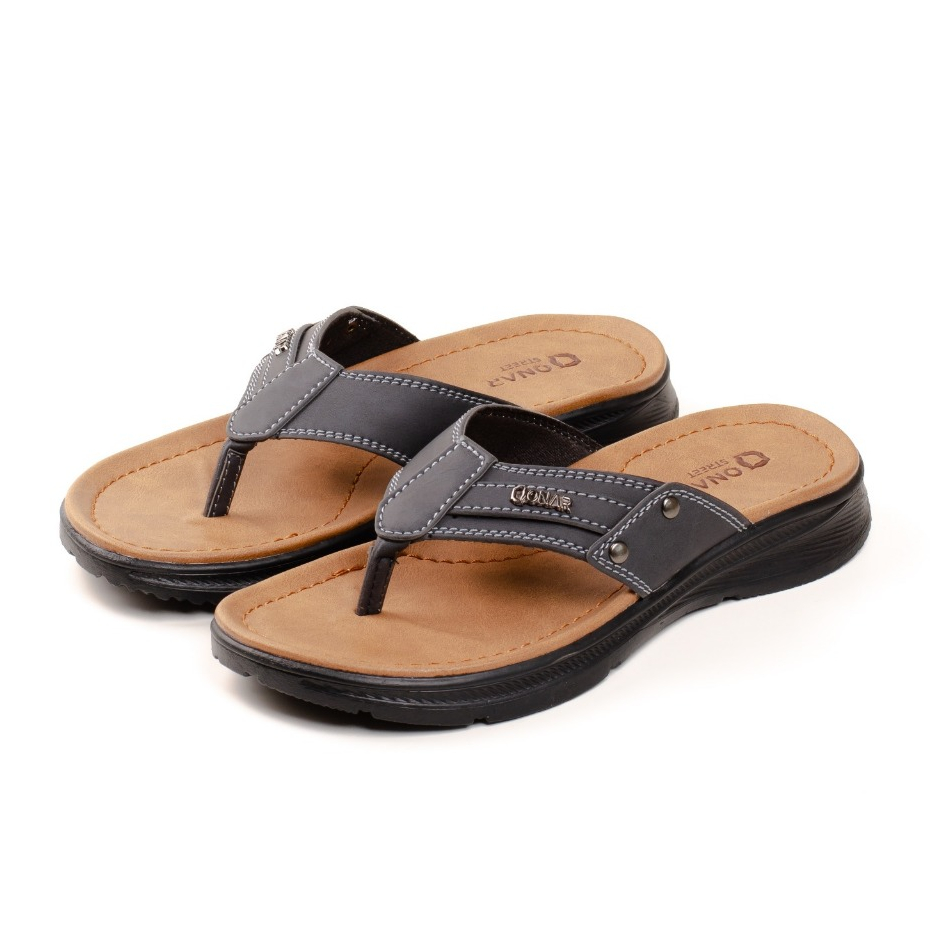 Onar Street - Sandal Pria Kulit CL-03 Model Cowok Kasual Original Ukuran 39-43