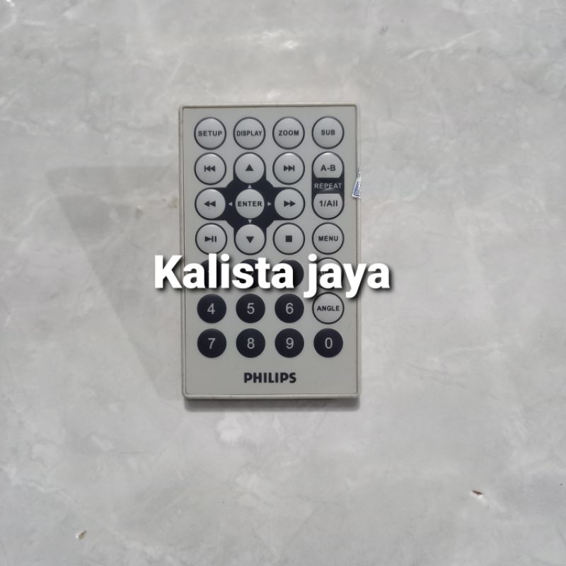 REMOTE REMOT DVD PORTABLE PHILIPS KECIL ORIGINAL ASLI