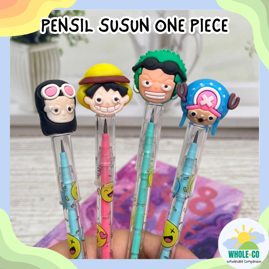 

Pensil Susun One Piece Pirates Premium Luffy Zoro Robin Bajak Laut Lucu Unik Imut Termurah Grosir Cod