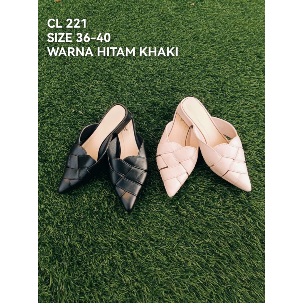 YAPA Sandal 221 - Sepatu Sandal Wanita Lux Selop Cewek Karet Jelly Lentur Dan Empuk