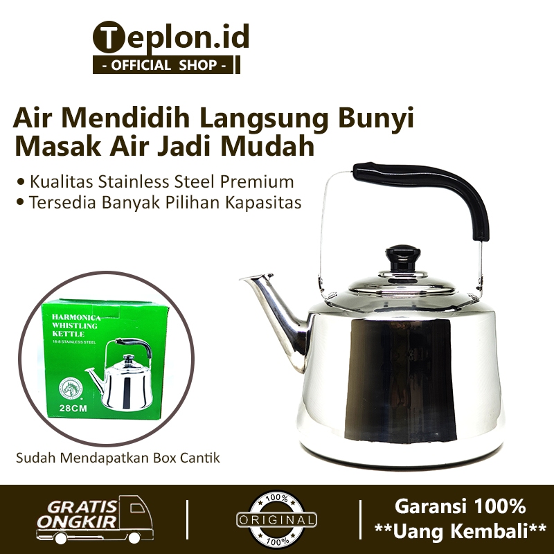 Horse Teko Siul Air Panas Stainless 5 6 7 Liter | Ceret Bunyi Masak | Kettle | Ketel