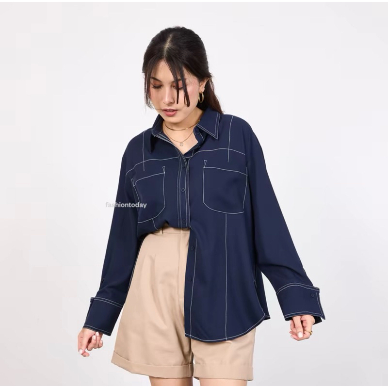 Kemeja Lengan Panjang Alice Norin