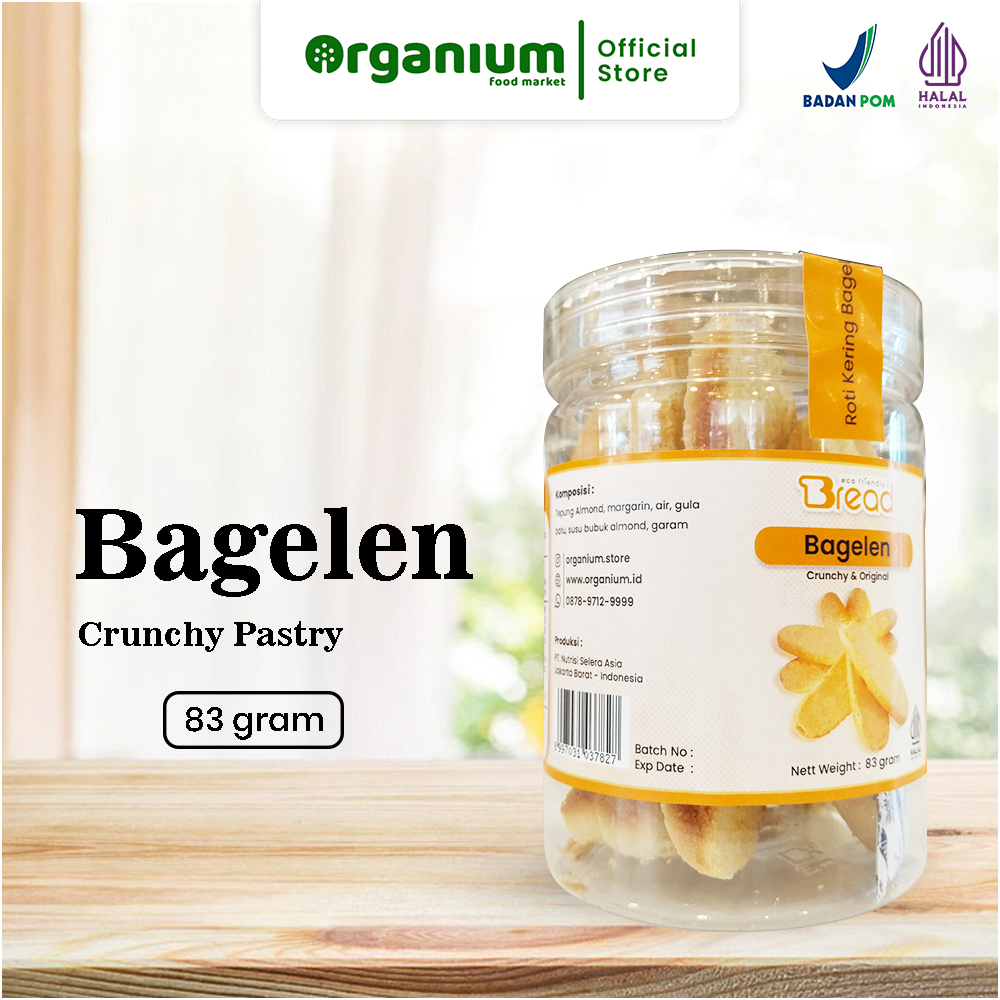 

Bagelen Cookies Organium Kue Bagelen , Kue Kering Begelen - 83g