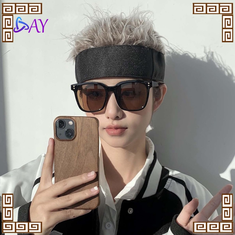 Topi Unik Wig Topi Rambut Palsu Pria Wanita Rambut Topi Wig Wanita Topi Naruto Rambut Bahan Premium 