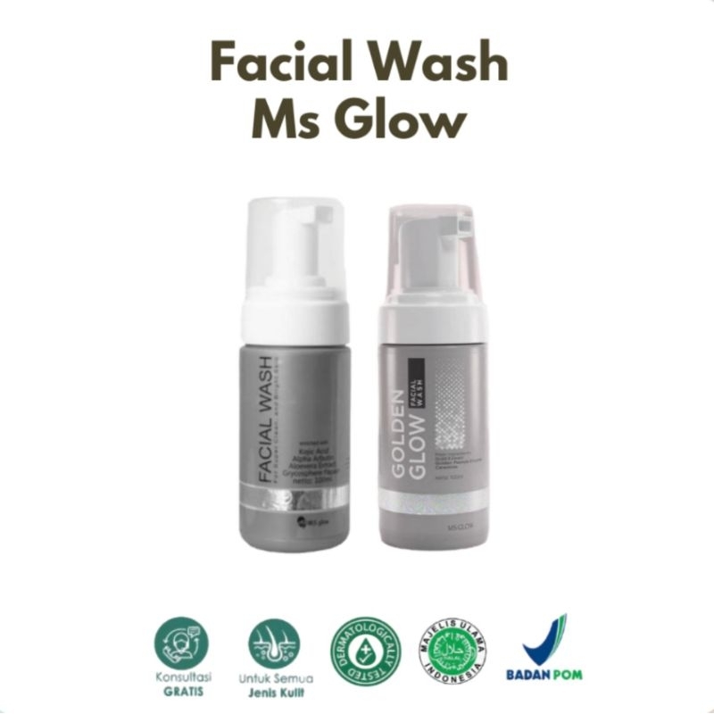 New Sabun Ms Glow Golden Glow Facial Wash Facial Wash Ms Glow Ori