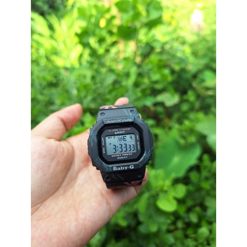 Jam G-sock perempuan BGD-560CF-IDR Casio Baby-G Original Wanita Hitam – Digital Sport 200M Water Res