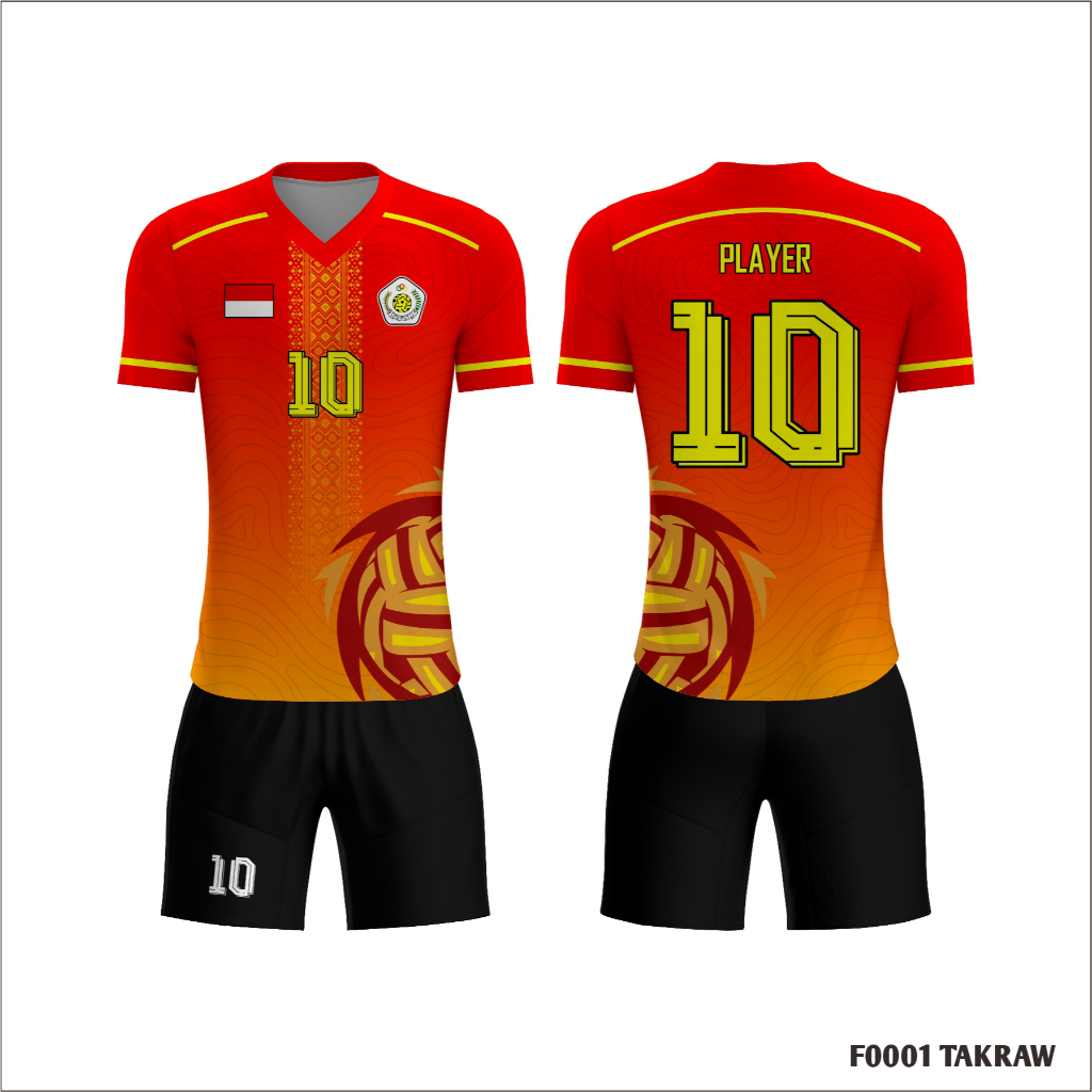 Jersey Sepak takraw Gradient Two Colour