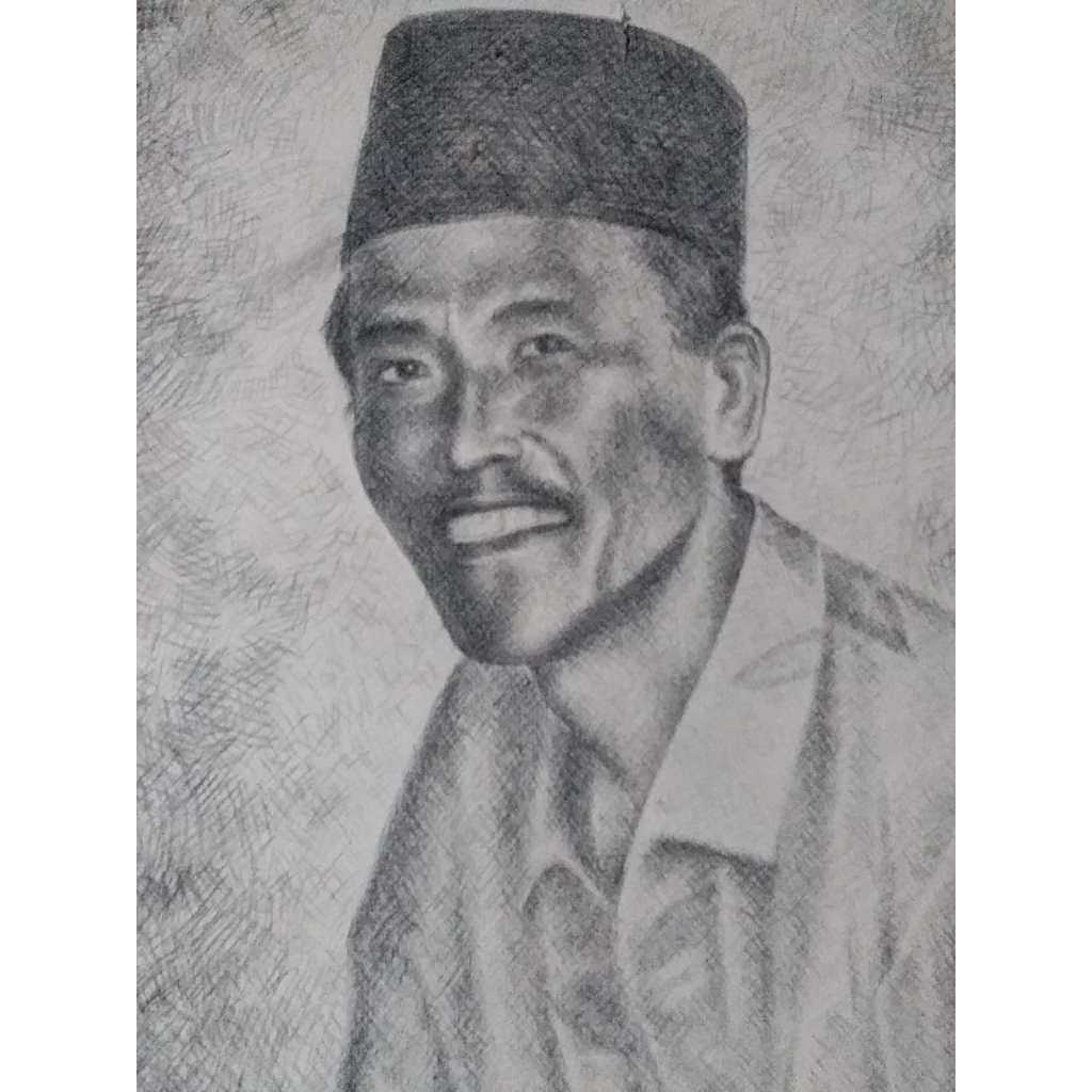 Lukis Wajah Hitam Putih