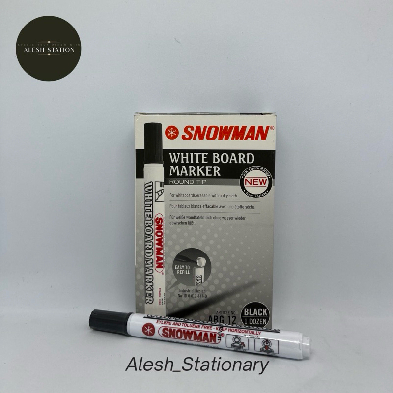 

Spidol Whiteboard Snowman / Spidol Non Permanent ABG (PER PCS)